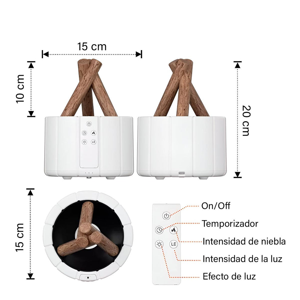 Humificador Fogata LlamaMist Pro (OFERTA)