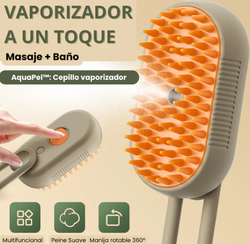Cepillo A Vapor Quita Pelos Para Mascotas