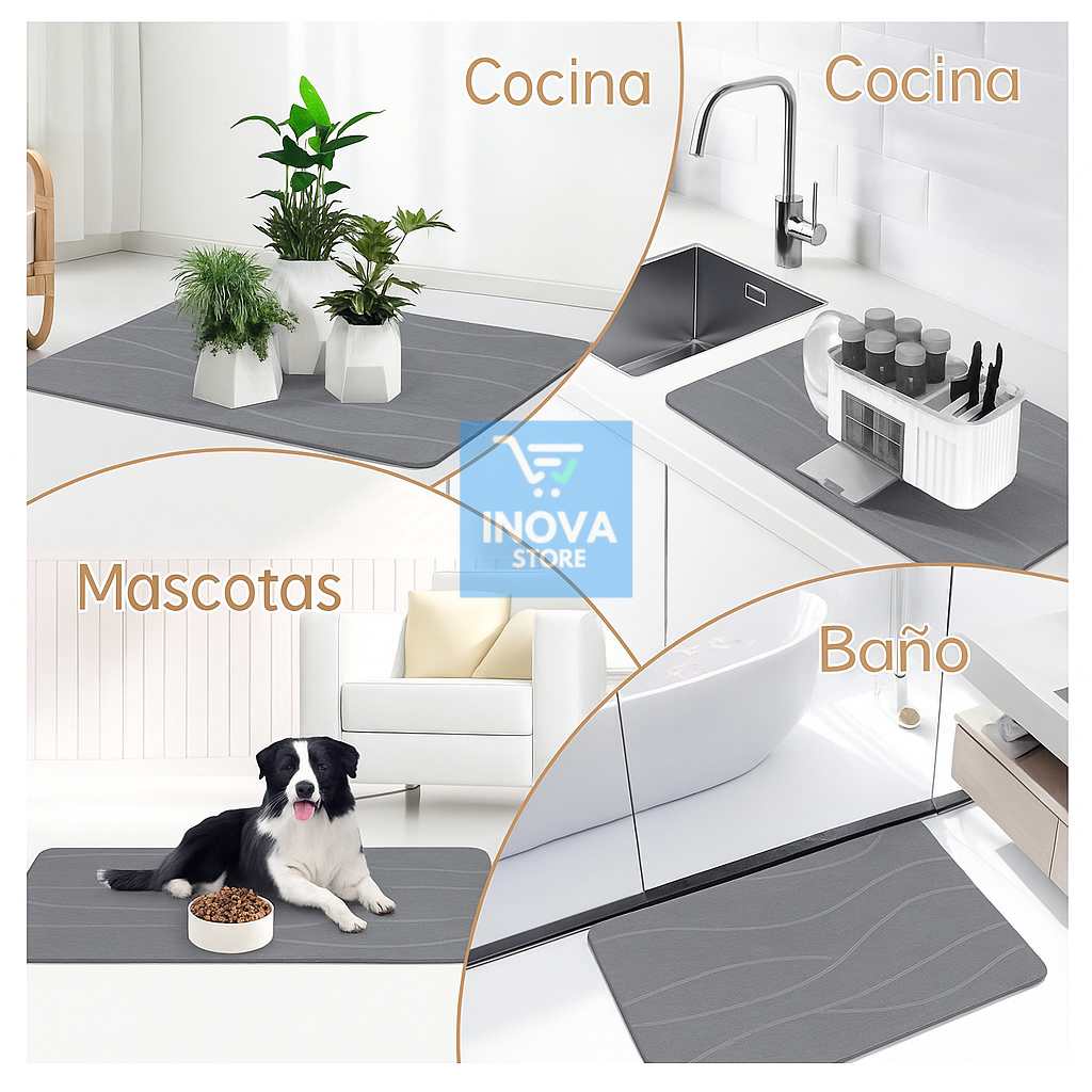 TAPETE EN PIEDRA ABSORBENTE