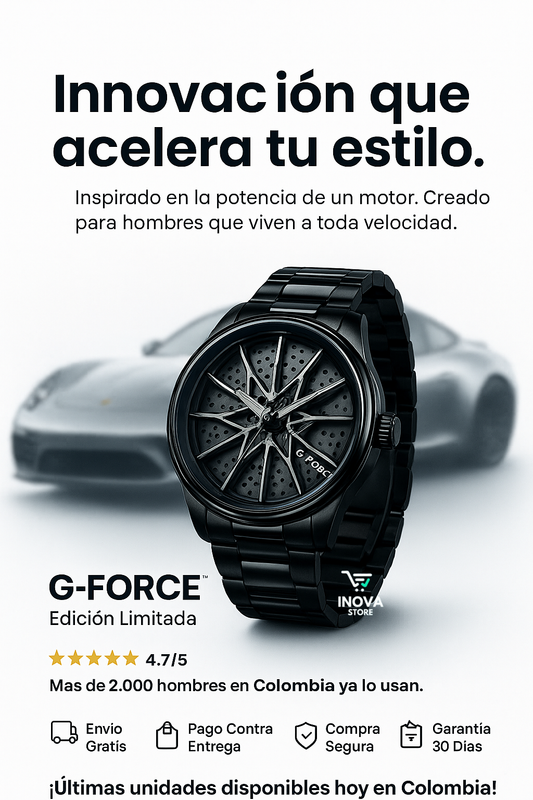 RELOJ G FORCE GIRATORIO l El Reloj que Todo Amante de los Autos Debe Tener