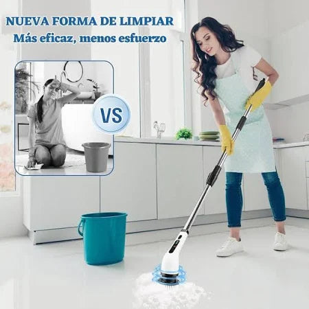 Cepillo de Limpieza Eléctrico 9 en 1 ✨ Limpieza Profunda y Sin Esfuerzo.