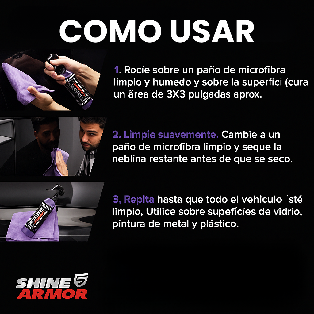 SPRAY DE CERA PARA AUTO SHINE ARMOR